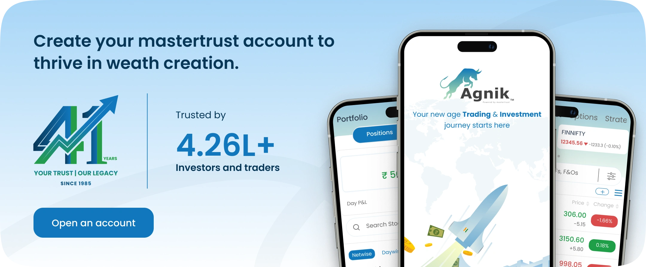 Best trading platform form 41 years - mastertrust